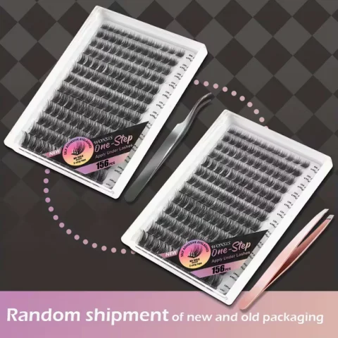 Självhäftande Falska Ögonfransar Set