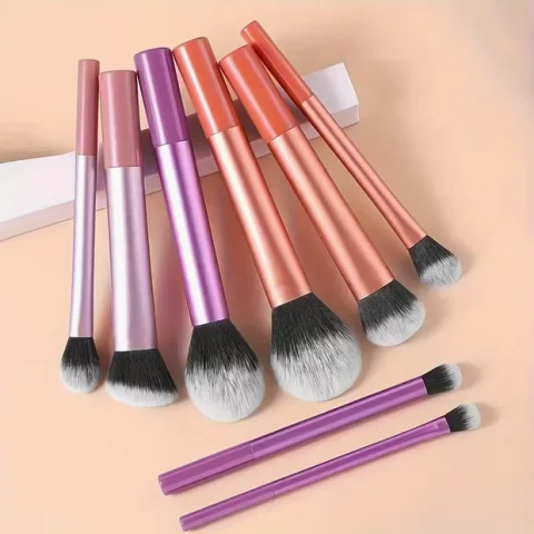 Portabelt Sminkborstset – Lättviktiga, Hållbara & Färgstarka