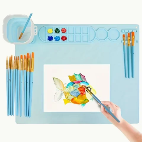 Silikonmålningsmatta